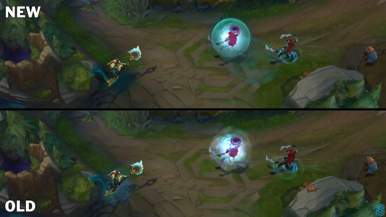 LOL A visual rework of Nami's skills will come in the next patch