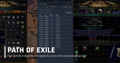 Path of Exile Comprobación rápida de precios Herramientas de gemas