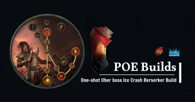 Poe 3.21 One-shot Uber boss Ice Crash Berserker Build