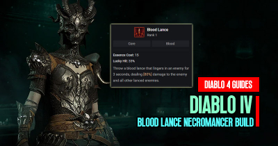 Diablo 4 Season 1 Blood Lance Powerful Necromancer Build