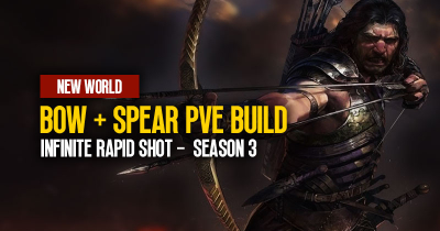 New World Season 3 Bow and Spear (Weapon Combine) PvE Build: Infinite Rapid Shot