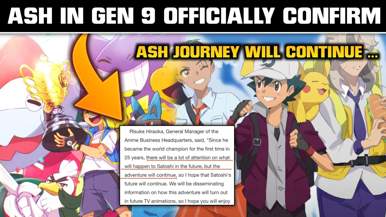 Pokemon Confirms Ash Is Sticking To the Anime