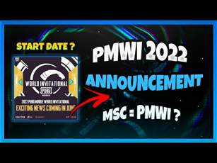 The announcement of the World Pubg Mobile World Invitational (PMWI) 2022 championship took place