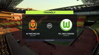 VfL Wolfsburg wins a test video game at KV Mechelen