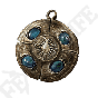 Cerulean Amber Medallion