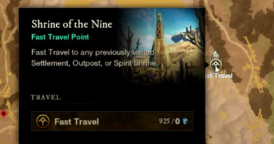 New World Shrine of the Nine Map