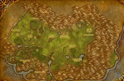 WOW Arathi Highlands Map