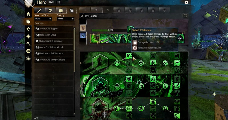 Guild Wars Reaper Builds  Traits Screenshot
