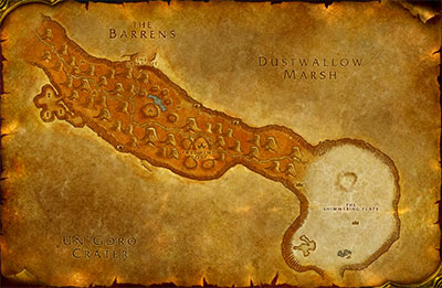 WOW Thousand Needles Map