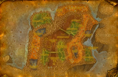 WOW Blade's Edge Mountains Map