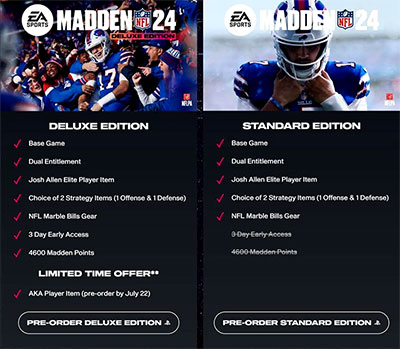 Madden 24 Pre-Order Screenshot