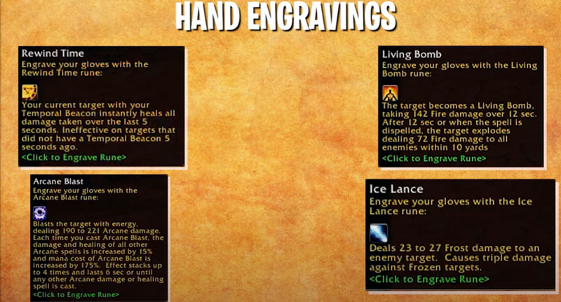 WoW Season of Discovery Mage Hand New Spells and Abilities