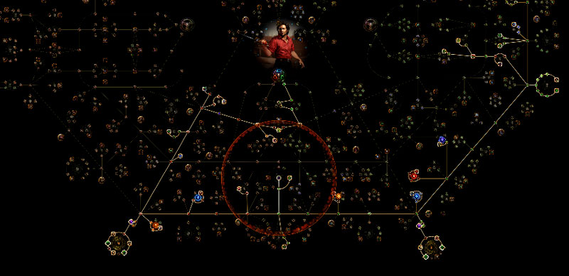 POE 3.22 SST Bleed Gladiator Build Passive Tree Screenshot