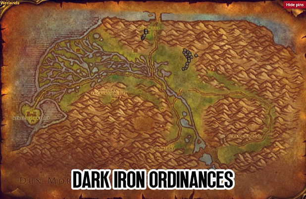 WoW Classic SoD Dark Iron Ordinances Map