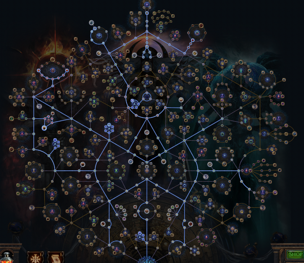 Path of Exile 3.22 League Start Currency Guide - Atlas Passive Tree Notable Overloaded  Circuits 