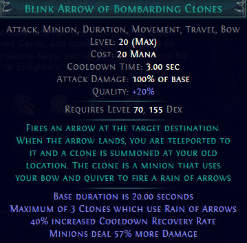 Poe 3.23 Blink Arrow of Bombarding Clones Image