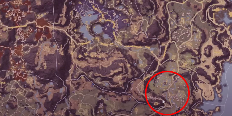 New World Spots to Avoid Map