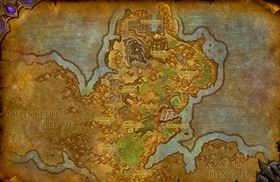 WOW Gorgrond Map