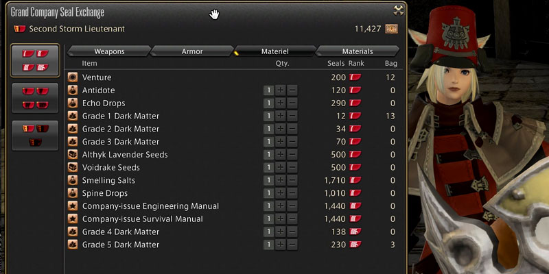 FFXIV Earn Gild Method 2 Grand Company Seals Screenshot