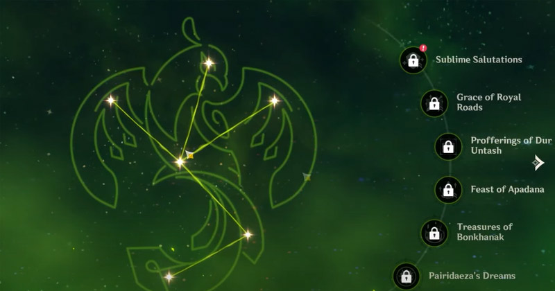 Genshin Impact Kaveh Constellations Screenshot