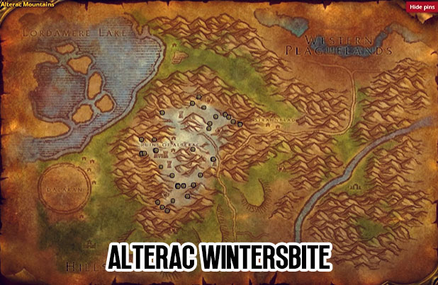 WoW Classic SoD Alterac Wintersbite Map