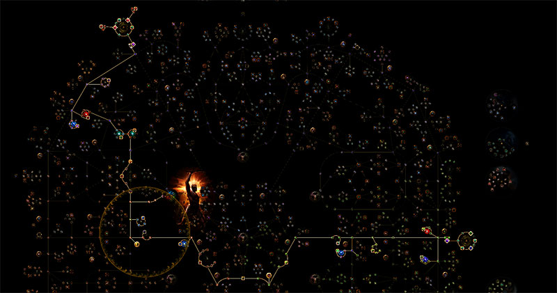 POE 3.22 Hybrid Animate Guardian's Weapon Guardian Build Tree Screenshot