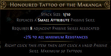 POE 3.22 Tattoo of the Makanga Screenshot