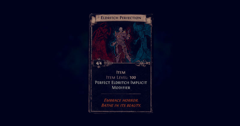 PoE 3.23 Eldritch Perfection Card
