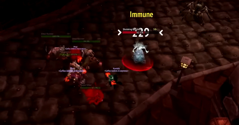 WOW Hardcore Classic Warrior Group Play Screenshot