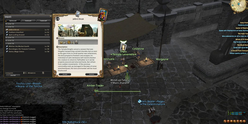 FFXIV Earn Gild Method 1 Levequests Screenshot