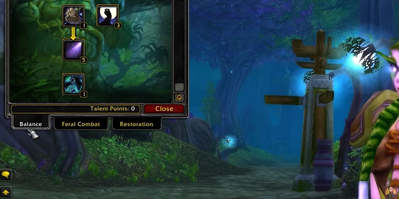 WOW Classic Druid Class Talent Builds Screenshot