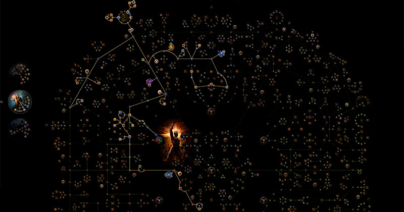 POE 3.22 Ball Lightning Totem Hierophant Passive Tree Screenshot
