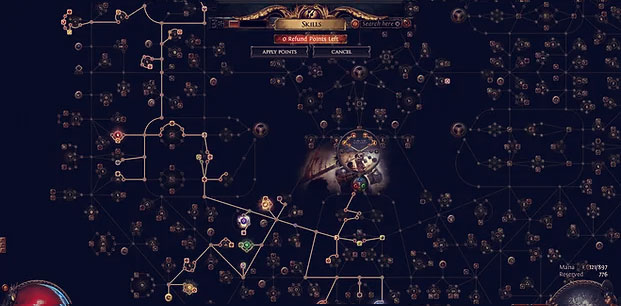 PoE 3.23 Shockwave Cyclone Slayer League Starter Build Skill Tree