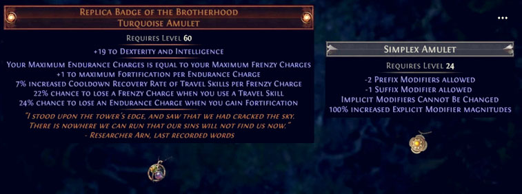 PoE 3.23 Replica Badge of the Brotherhood