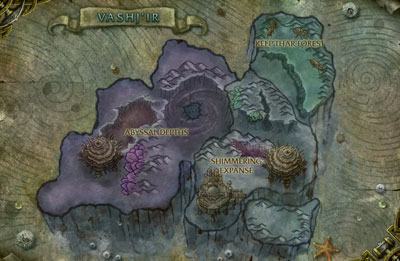 WOW Vashj'ir Map