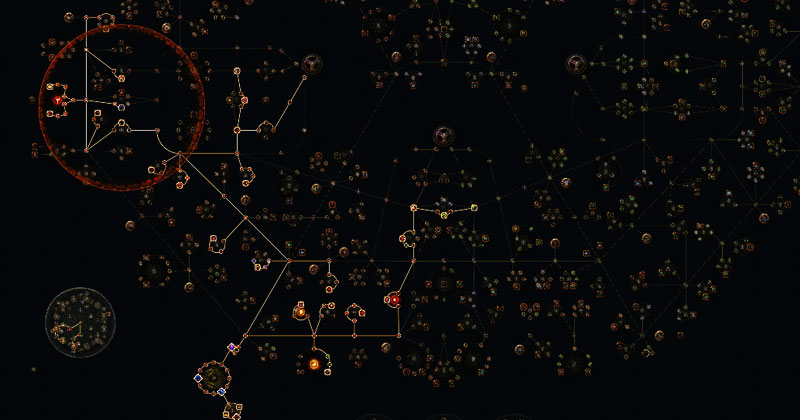  POE 3.22 Atziri's Disfavour Crit CoC Ascendant Build Tree Screenshot