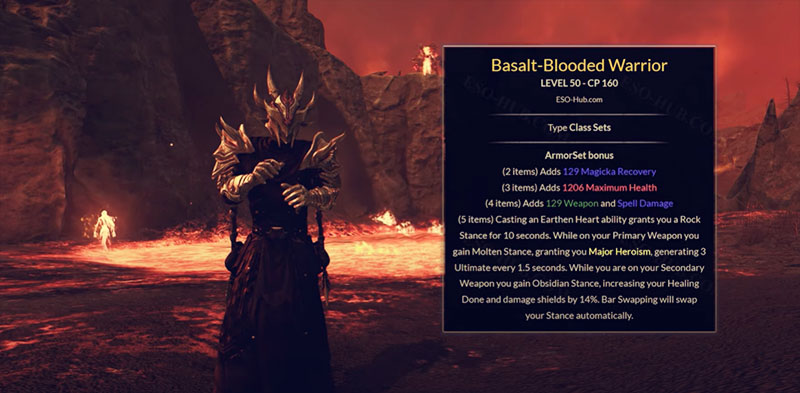 Guild Wars 2 Basalt-Bloodied Warrior Set