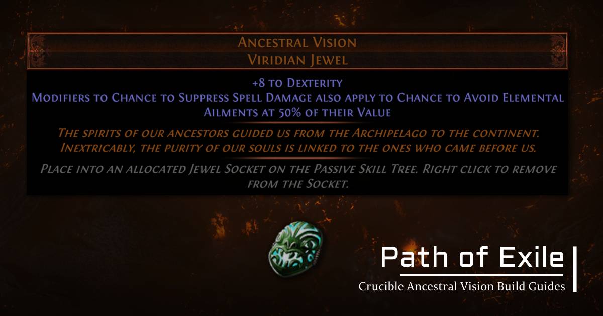 Path of Exile Crucible Ancestral Vision Build Guides