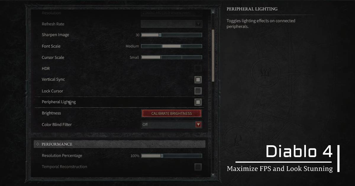 Diablo 4 Settings to Maximize FPS and Look Stunning