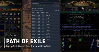 Path of Exile Quickly Price-Checking Gems Tools
