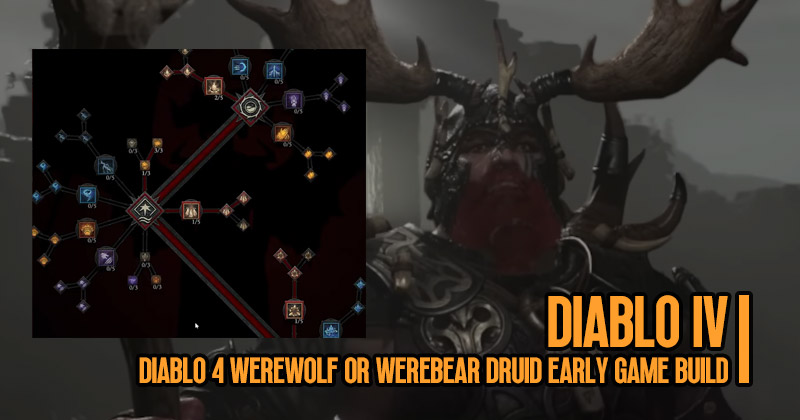 Diablo 4 Werewolf or Werebear Druid Early Game Build