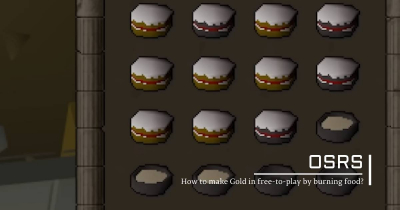 How to make OSRS Gold in free-to-play by burning food?