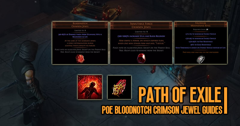 Path of Exile BloodNotch Crimson Jewel Guides