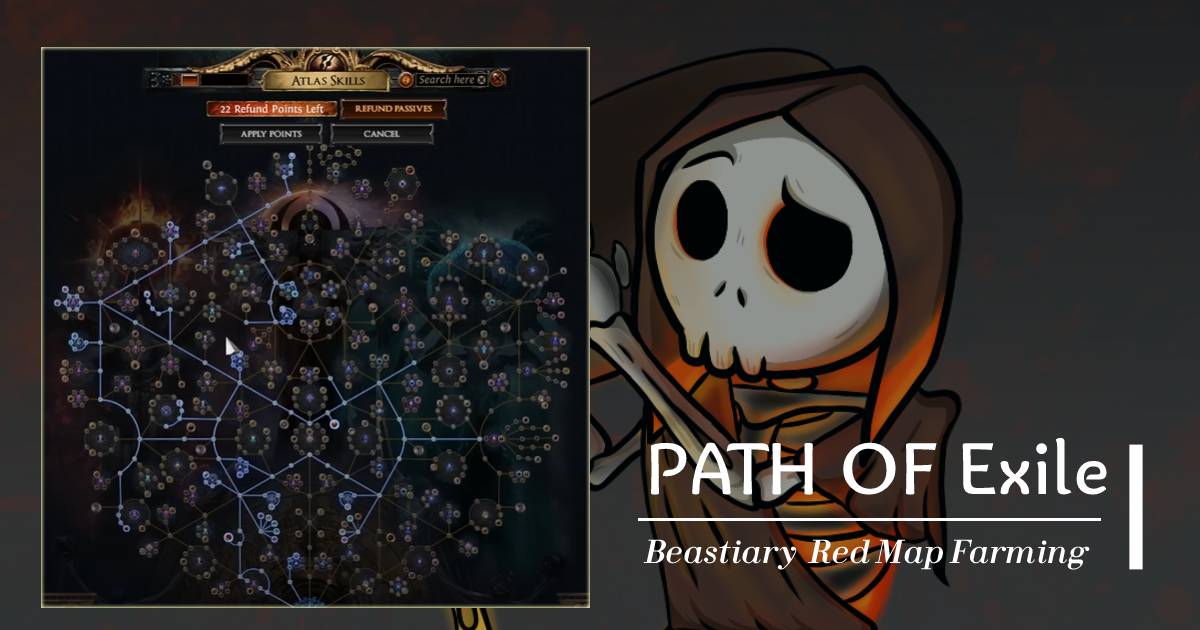 Farming Poe Currency by Running Beastiary Red Maps