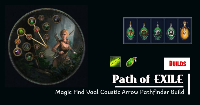PoE 3.21 Magic Find Vaal Caustic Arrow Pathfinder Build