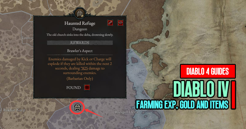 Diablo 4 Haunted Refuge Dungeon: Farming EXP, Gold and Items Guides