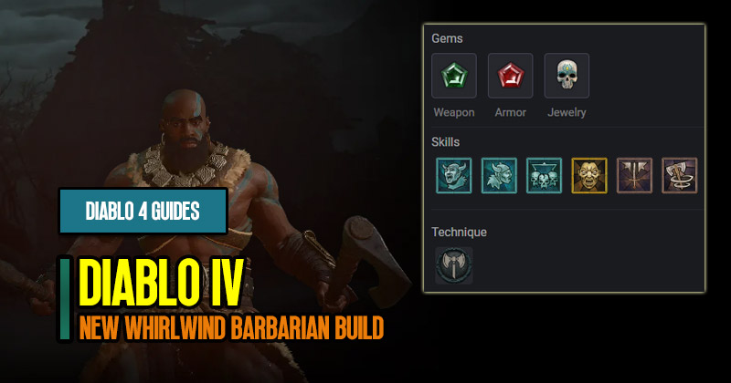 Diablo 4 Patch 1.0.2 Hight Damage New Whirlwind Barbarian Build