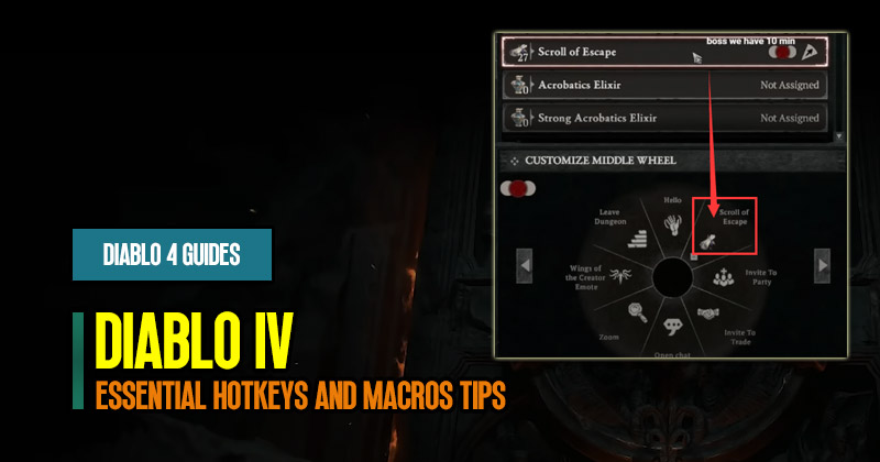 Diablo 4 Hardcore Guide: Essential Hotkeys and Macros Tips