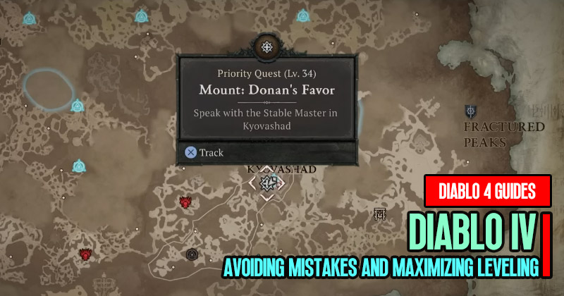 Diablo 4 Avoiding Mistakes and Maximizing Leveling Progress Guides