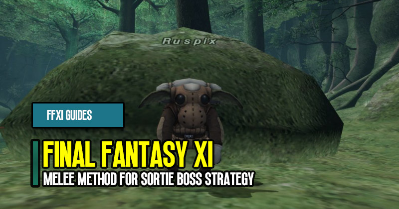 FFXI Guide: Melee Method for Sortie Boss Strategy